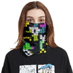 Drawn squares                                                Face Covering Bandana (Two Sides)