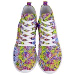 Green blue texture                                                     Men s Lightweight High Top Sneakers