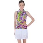 Green blue texture                                                     Women?ˉs Sleeveless Polo