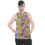 Green blue texture                                                    Men s Sleeveless Hoodie