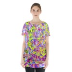 Green blue texture                                                          Skirt Hem Sports Top