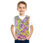 Green blue texture                                                          Kids  Basketball Tank Top