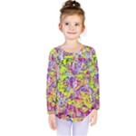 Green blue texture                                                       Kids  Long Sleeve Tee