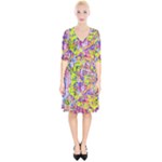 Green blue texture                                                          Wrap Up Cocktail Dress