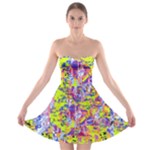 Green blue texture                                                      Strapless Bra Top Dress