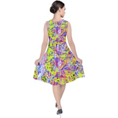 V-Neck Midi Sleeveless Dress  