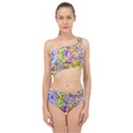 Green blue texture                                                    Spliced Up Swimsuit