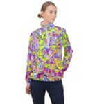 Green blue texture                                                      Women Half Zip Windbreaker