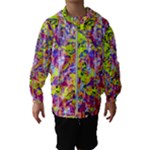 Green blue texture                                                      Hooded Wind Breaker (Kids)