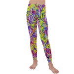 Green blue texture                                                    Kids  Lightweight Velour Leggings