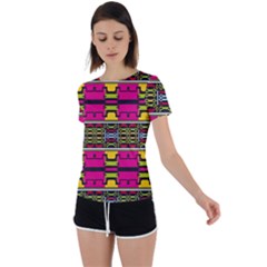 Back Circle Cutout Sports T-Shirt 