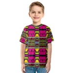 Pink yellow green shapes                                                       Kid s Sport Mesh Tee