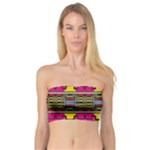 Pink yellow green shapes                                                      Bandeau Top