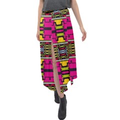 Velour Split Maxi Skirt 