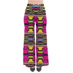 Pink yellow green shapes                                                      Women s Chic Palazzo Pants