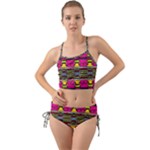 Pink yellow green shapes                                                        Mini Tank Bikini Set