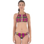 Pink yellow green shapes                                                      Perfectly Cut Out Bikini Set