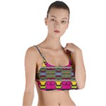 Pink yellow green shapes                                                       Layered Top Bikini Top
