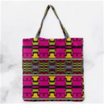 Pink yellow green shapes                                                       Grocery Tote Bag
