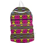 Pink yellow green shapes                                                   Foldable Lightweight Backpack