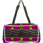 Pink yellow green shapes                                                       Multi Function Bag