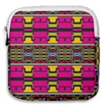 Pink yellow green shapes                                                       Mini Square Pouch