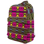 Pink yellow green shapes                                                    Classic Backpack