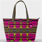 Pink yellow green shapes                                                    Back Pocket Shoulder Bag