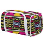 Pink yellow green shapes                                                    Toiletries Pouch