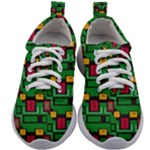 Rectangles on a green background                                                     Kids Athletic Shoes