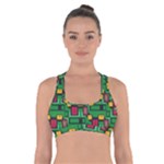 Rectangles on a green background                                                             Cross Back Sports Bra