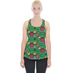 Rectangles on a green background                                                      Piece Up Tank Top