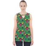 Rectangles on a green background                                                        Cut Out Tank Top