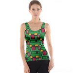 Rectangles on a green background                                                        Tank Top