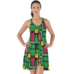 Rectangles on a green background                                                           Show Some Back Chiffon Dress