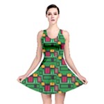 Rectangles on a green background                                                        Reversible Skater Dress