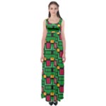 Rectangles on a green background                                                        Empire Waist Maxi Dress