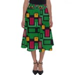 Rectangles on a green background                                                        Perfect Length Midi Skirt