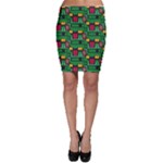 Rectangles on a green background                                                        Bodycon Skirt