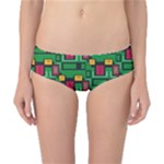 Rectangles on a green background                                                        Classic Bikini Bottoms