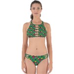 Rectangles on a green background                                                       Perfectly Cut Out Bikini Set