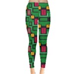 Rectangles on a green background                                                        Leggings