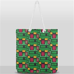 Full Print Rope Handle Tote (Large) 