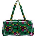Rectangles on a green background                                                        Multi Function Bag