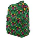 Rectangles on a green background                                                     Classic Backpack
