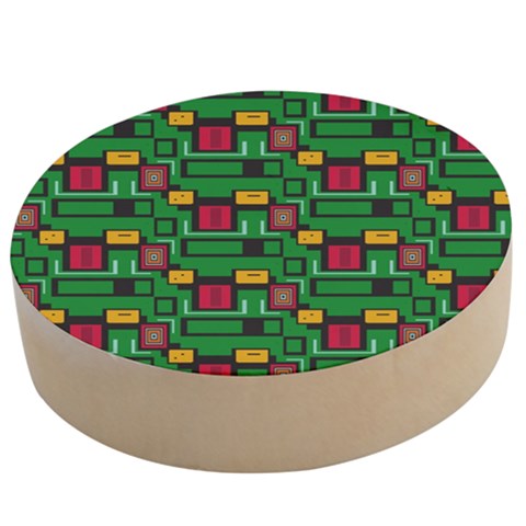 Rectangles on a green background                                                     Wooden Bottle Opener (Round) from ArtsNow.com