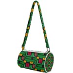 Rectangles on a green background                                                  Mini Cylinder Bag