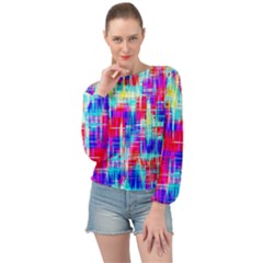 Banded Bottom Chiffon Top 