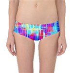 Red blue messy stripes                                                         Classic Bikini Bottoms