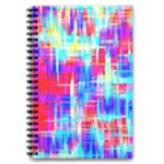 Red blue messy stripes                                                         5.5  x 8.5  Notebook New